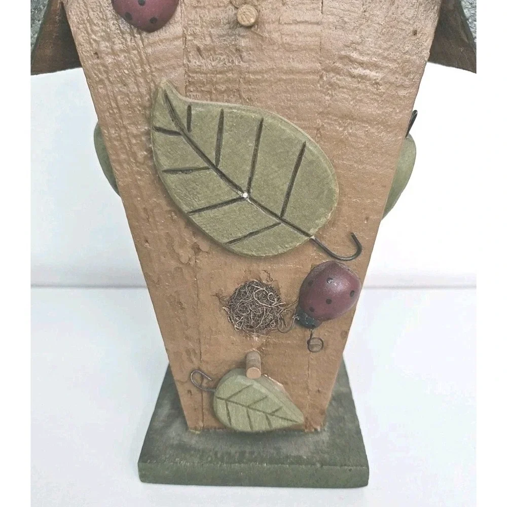 Ohio Wholesale Inc. Ye Olde Lighthouse Bait Shop Wall Hanging Bird House Ladybug